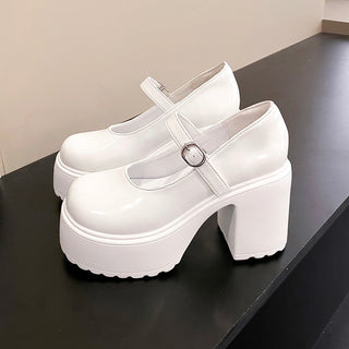 Platform Buckle Strap Mary Jane Shoes