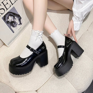 Platform Buckle Strap Mary Jane Shoes