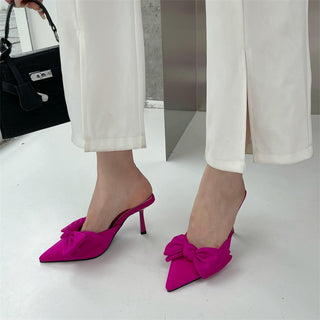 Butterfly-knot Pointed Toe High Heel Shoes