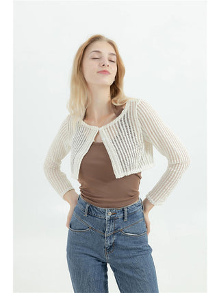 Y2K Halter Hollow Out Knit Top