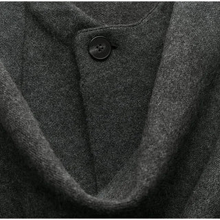 Wool Trench Scarf Collar Coat