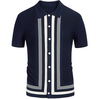 Knitted Striped Polo Shirt (See more options)