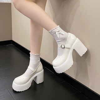 Platform Buckle Strap Mary Jane Shoes