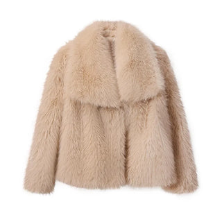 Fake Fox Fur Jacket Overcoat