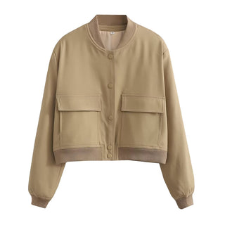 O-Neck Casual Bomber Jacket