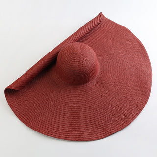 Oversized Wide Brim Beach Straw Hat