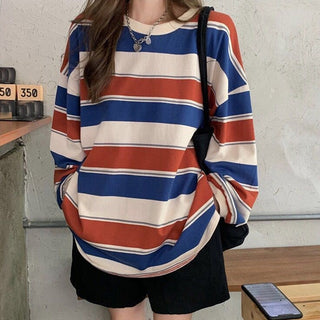 Striped Oversized Sweatshirt