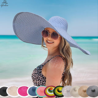 Oversized Wide Brim Beach Straw Hat