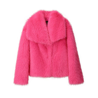 Fake Fox Fur Jacket Overcoat