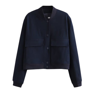 O-Neck Casual Bomber Jacket