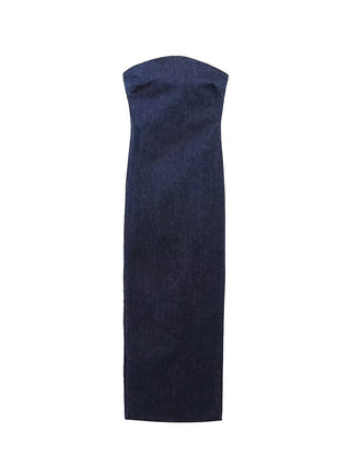 Women’s Elastic Tube Denim Dress