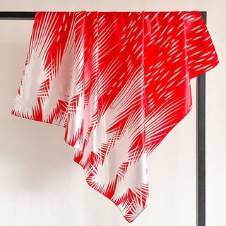 Printed Silk Satin Neckerchief Shawl Scarf