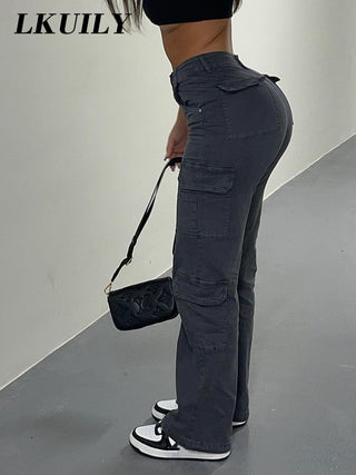 High Waist Cargo Pants