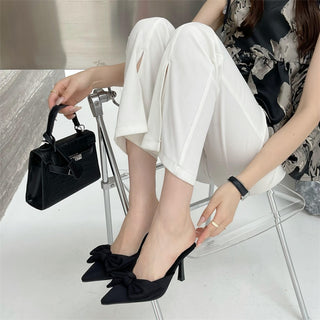 Butterfly-knot Pointed Toe High Heel Shoes