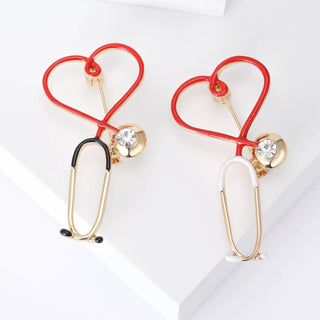 Enamel Medical Series Brooches