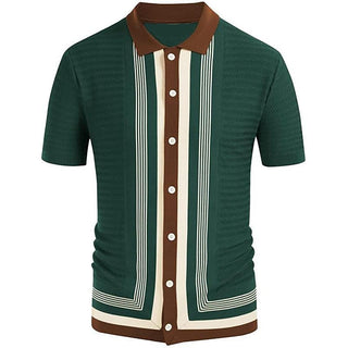 Knitted Striped Polo Shirt (See more options)