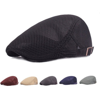 Men Mesh Newsboy Cap