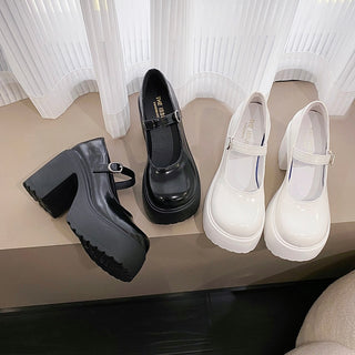 Platform Buckle Strap Mary Jane Shoes