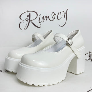 Platform Buckle Strap Mary Jane Shoes