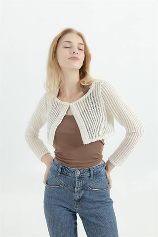 Y2K Halter Hollow Out Knit Top