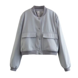 O-Neck Casual Bomber Jacket