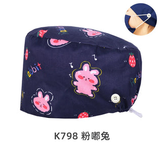 Women's Scrub Patterned Surgical Caps