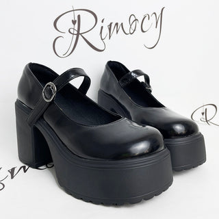 Platform Buckle Strap Mary Jane Shoes