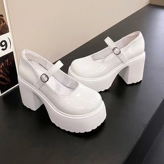 Platform Buckle Strap Mary Jane Shoes