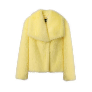 Fake Fox Fur Jacket Overcoat