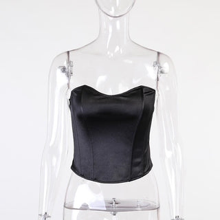 Off Shoulder Strapless Corset Tube Top