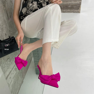 Butterfly-knot Pointed Toe High Heel Shoes