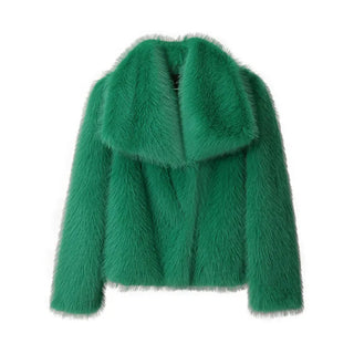 Fake Fox Fur Jacket Overcoat