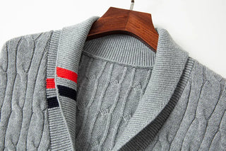 Men’s Cardigan Thickened Fashion Coat