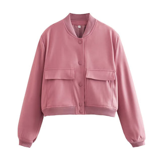 O-Neck Casual Bomber Jacket