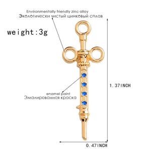 Medical Instruments Pin Brooch