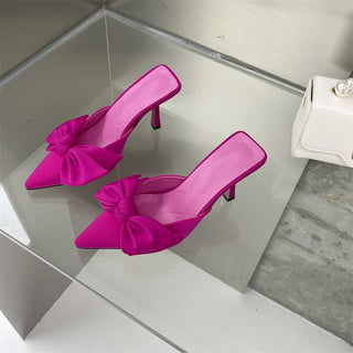 Butterfly-knot Pointed Toe High Heel Shoes