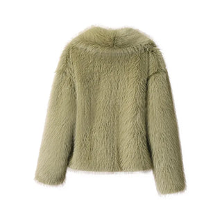 Fake Fox Fur Jacket Overcoat