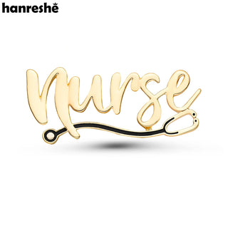 Medical Nurse Word Pin Badge Brooch