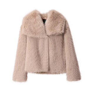 Fake Fox Fur Jacket Overcoat