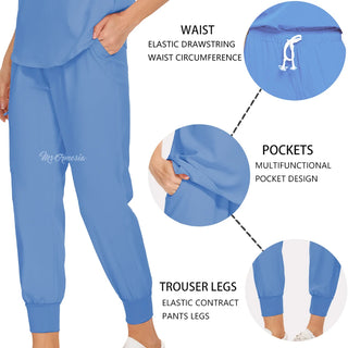 Medical Uniform Elastic Scrub Set