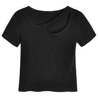 Cut-out T-shirt Crop Top