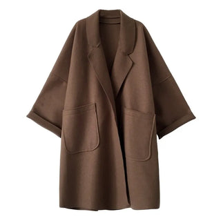 Mid-Length Wool Trench Coat