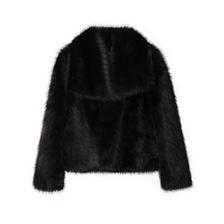 Fake Fox Fur Jacket Overcoat