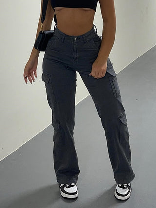 High Waist Cargo Pants