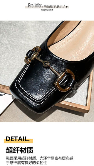 Thick Heel Square Toe Mary Jane Shoes