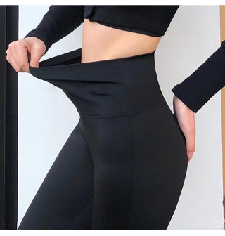 High Waist Slim Flared Pants