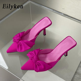 Butterfly-knot Pointed Toe High Heel Shoes