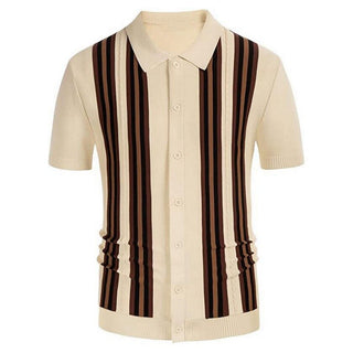 Knitted Striped Polo Shirt (See more options)