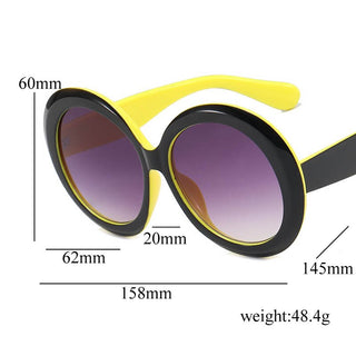 Retro Oversized Round Sunglasses