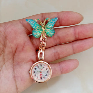 Butterfly Alloy Pocket Watches